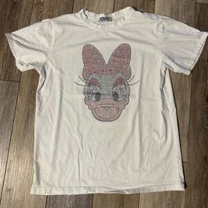 Daisy Duck T-Shirt with Rhinestone Graphic